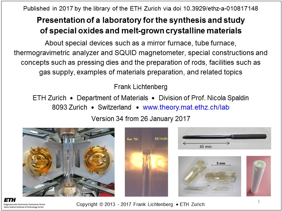 presentation about a laboratory for the synthesis and study of melt laboratory presentation